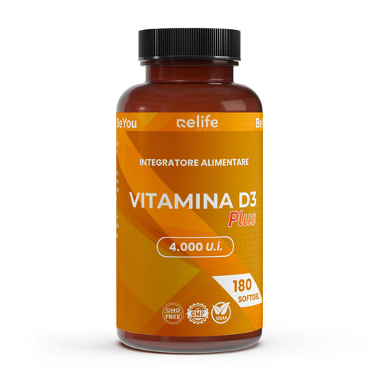 Vitamina D3 Plus 4.000 IU - 180 softgel